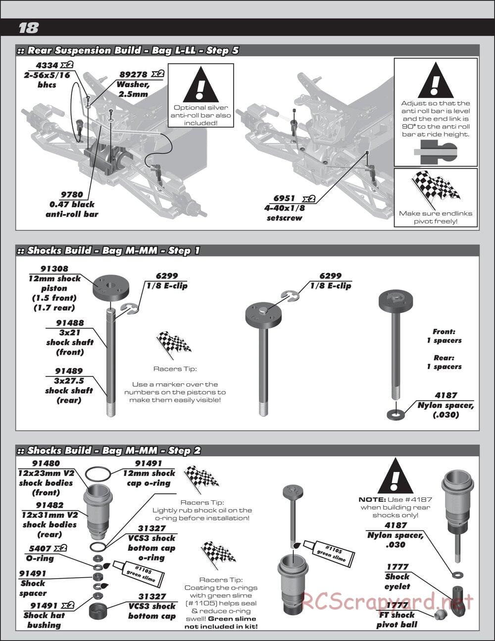 Team Associated - B44.3 Factory Team - Manual - Page 18