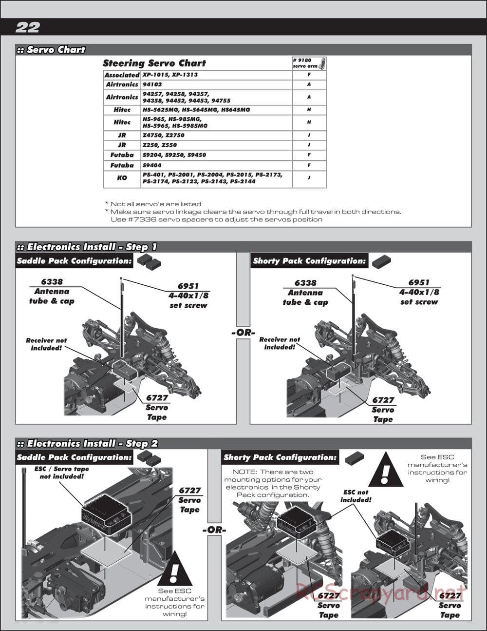 Team Associated - B44.3 Factory Team - Manual - Page 22