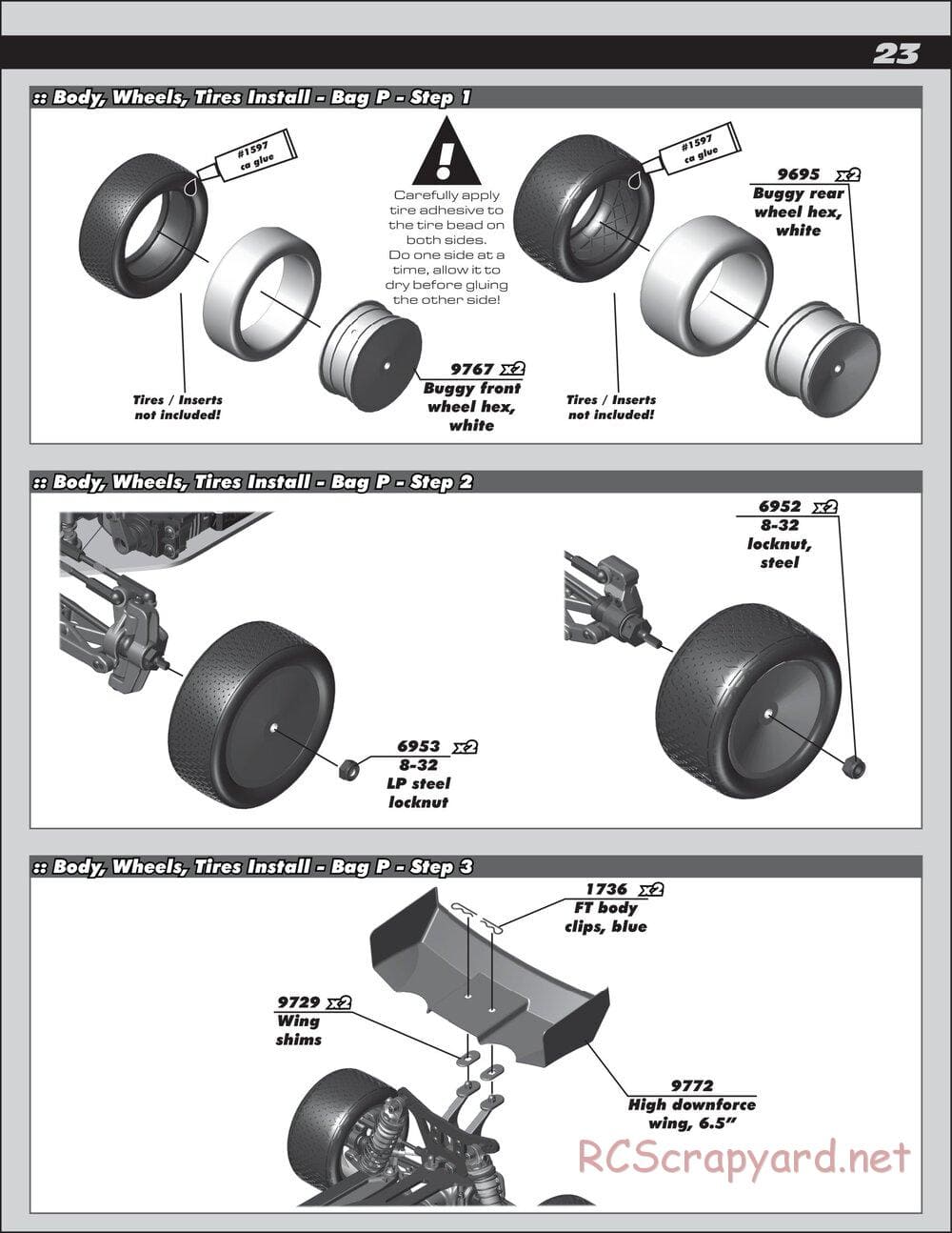 Team Associated - B44.3 Factory Team - Manual - Page 23