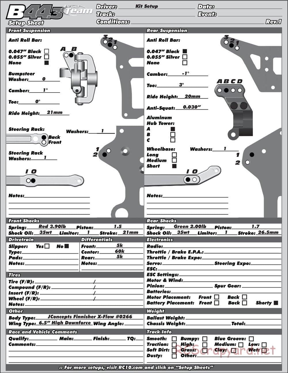 Team Associated - B44.3 Factory Team - Manual - Page 36