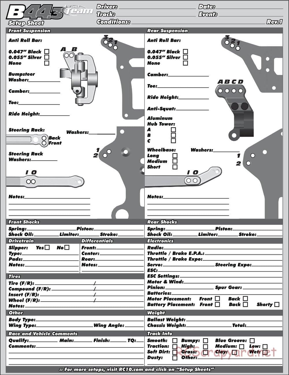 Team Associated - B44.3 Factory Team - Manual - Page 37