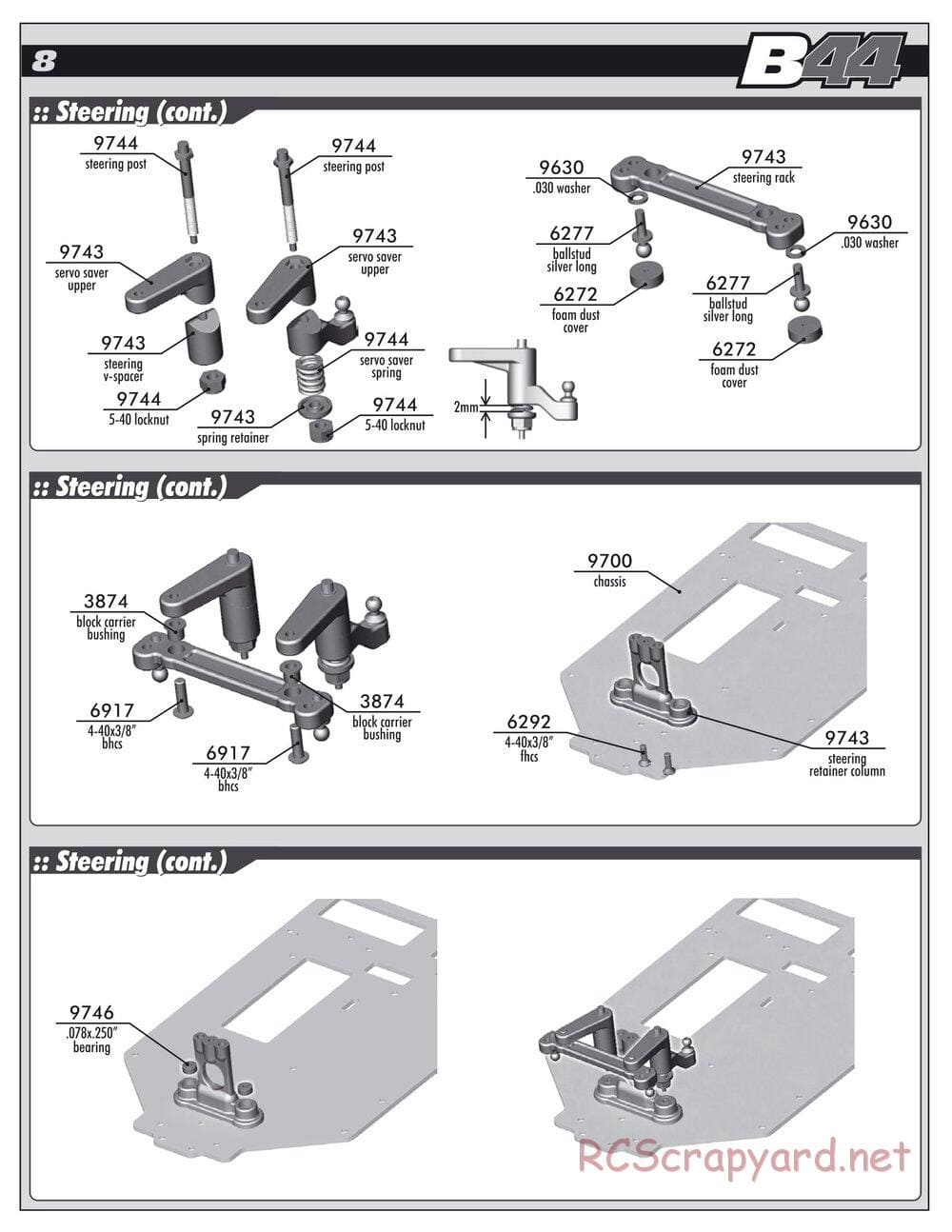 Team Associated - B44 Factory Team - Manual - Page 8