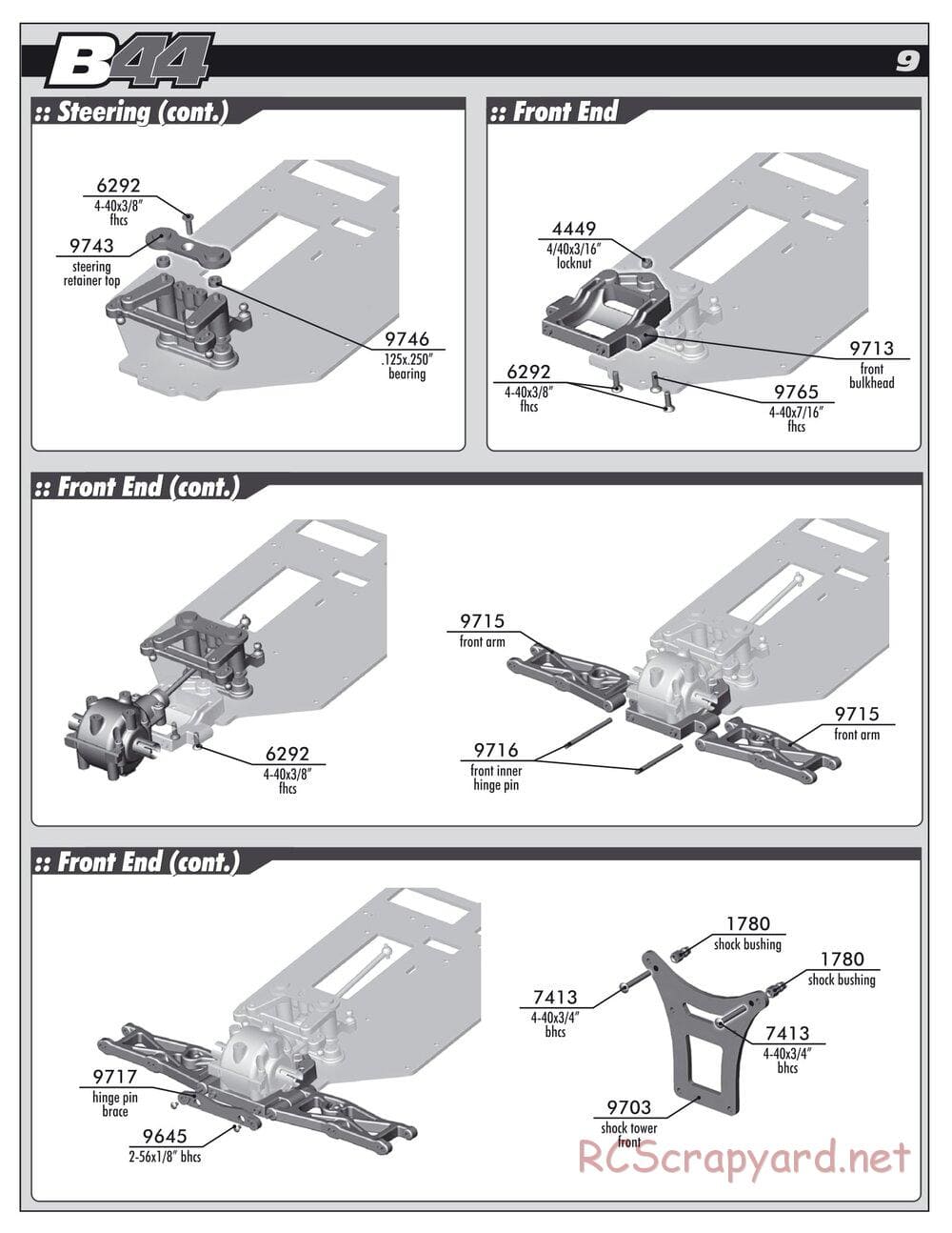 Team Associated - B44 Factory Team - Manual - Page 9