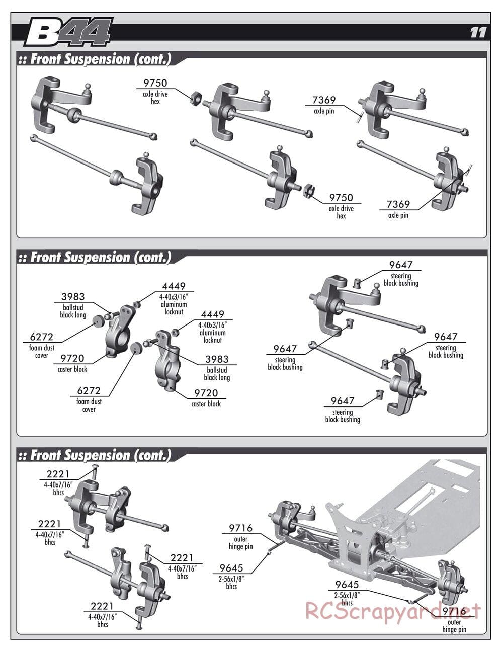 Team Associated - B44 Factory Team - Manual - Page 11