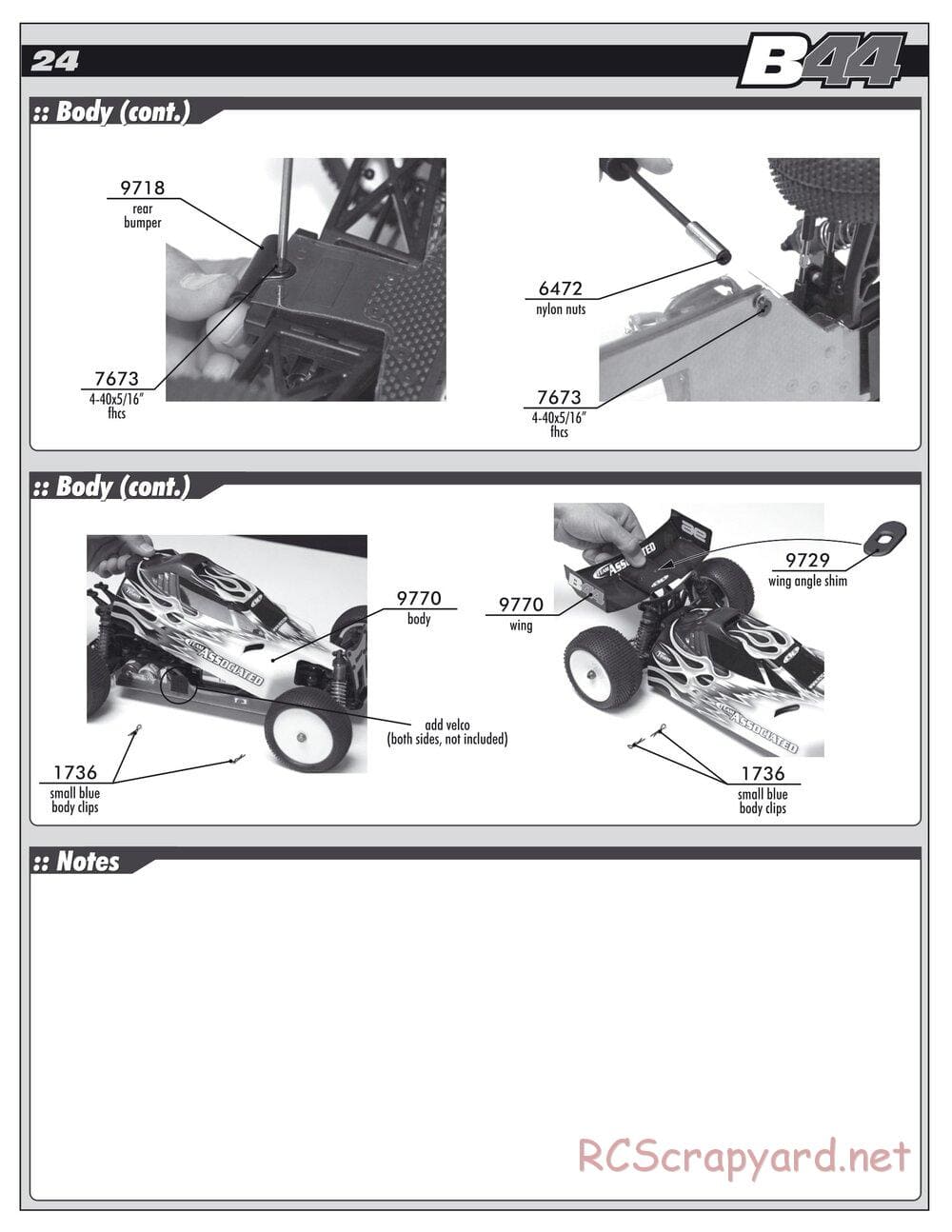 Team Associated - B44 Factory Team - Manual - Page 23