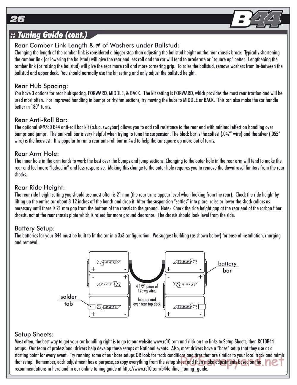 Team Associated - B44 Factory Team - Manual - Page 25