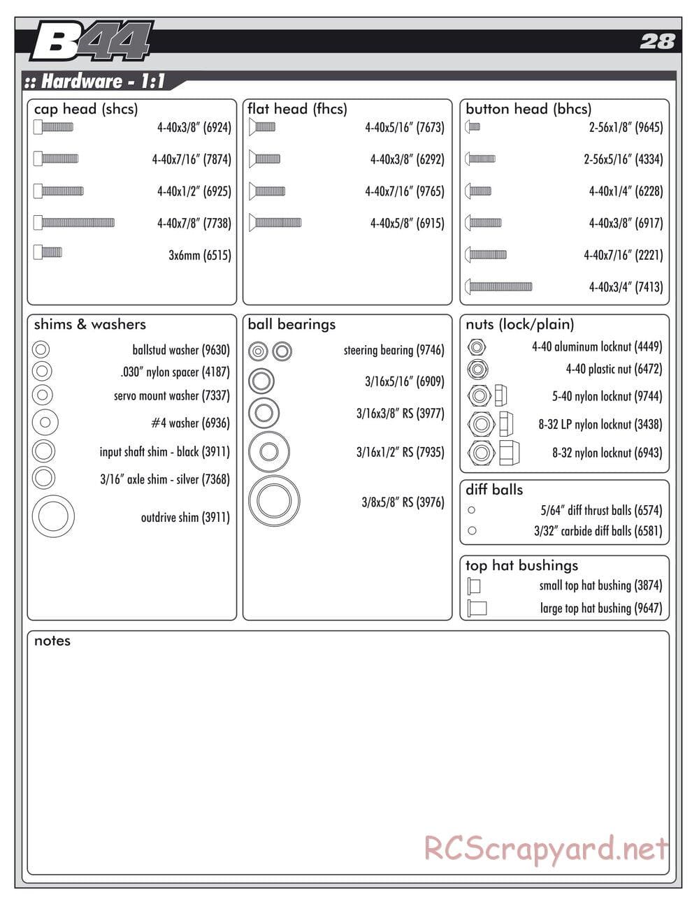 Team Associated - B44 Factory Team - Manual - Page 27