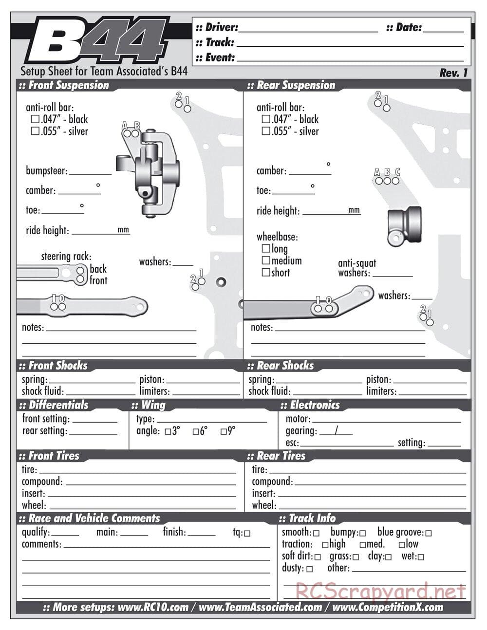 Team Associated - B44 Factory Team - Manual - Page 28