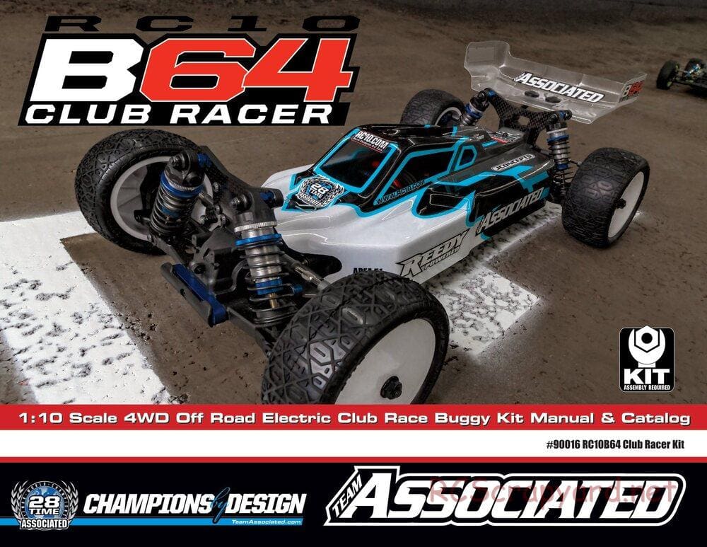 Team Associated - RC10 B64 Club Racer - Manual - Page 1