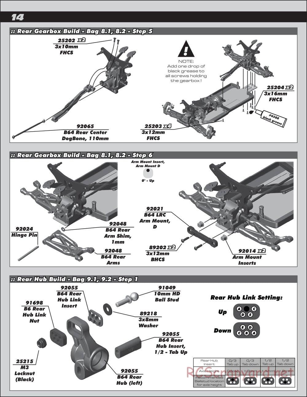 Team Associated - RC10 B64 Club Racer - Manual - Page 14