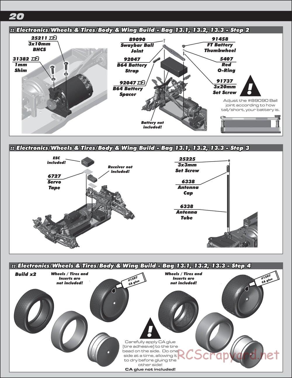 Team Associated - RC10 B64 Club Racer - Manual - Page 20