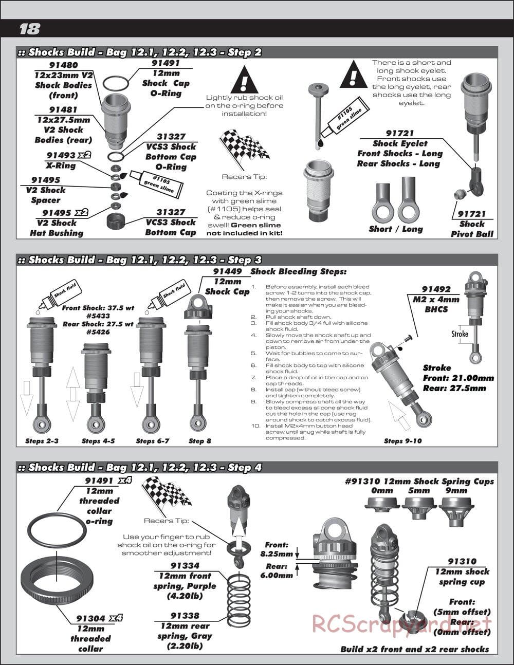 Team Associated - B64 Team - Manual - Page 18