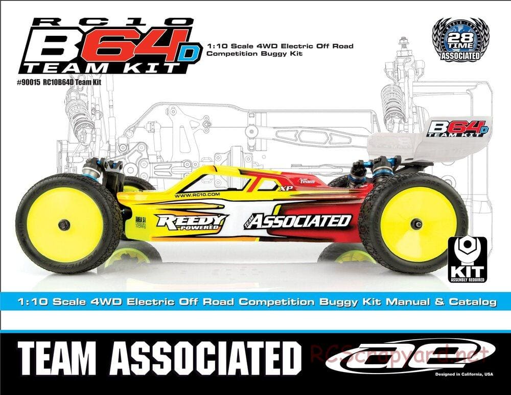 Team Associated - RC10 B64D Team - Manual - Page 1