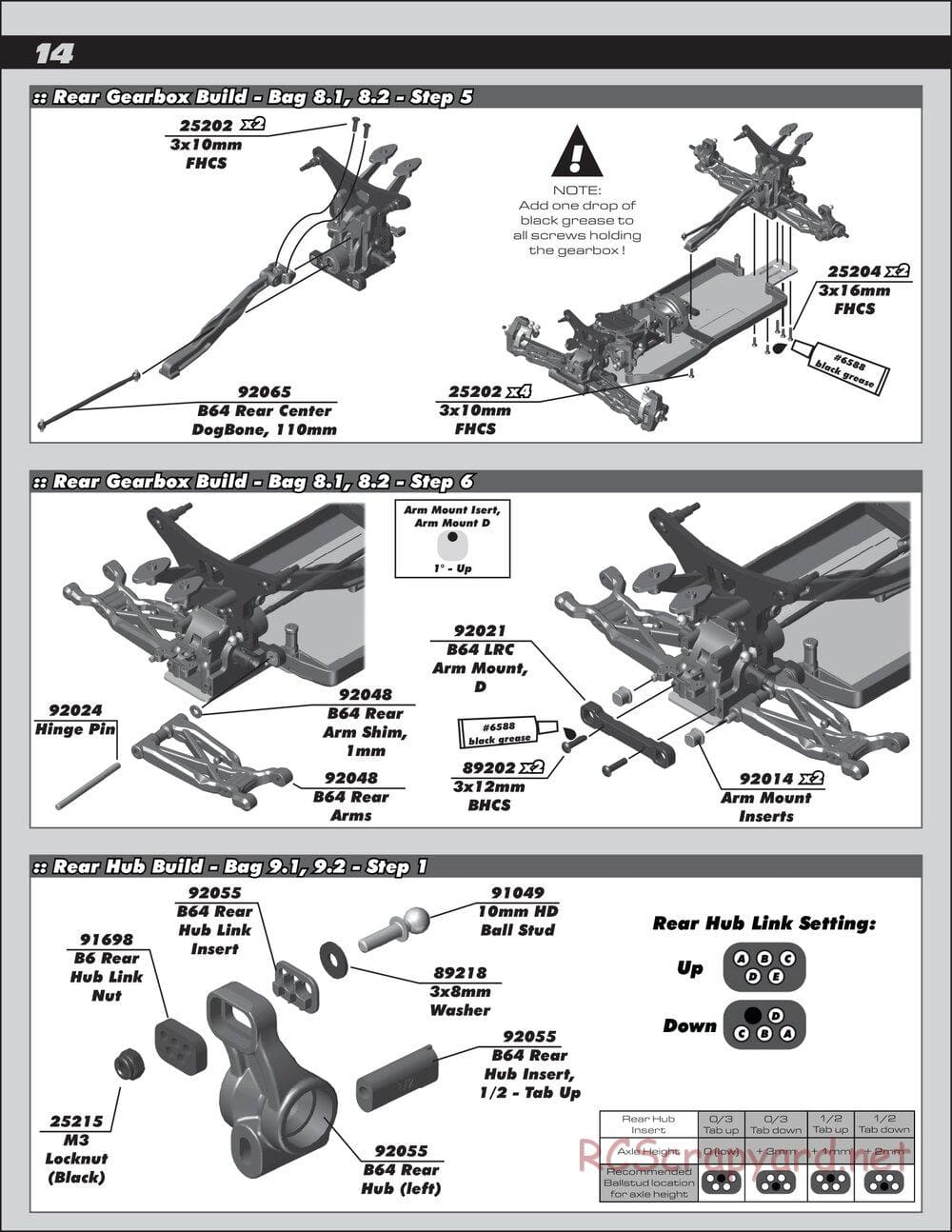 Team Associated - RC10 B64D Team - Manual - Page 14