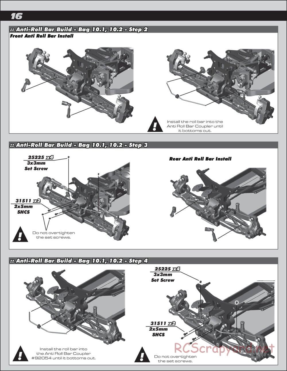 Team Associated - RC10 B64D Team - Manual - Page 16