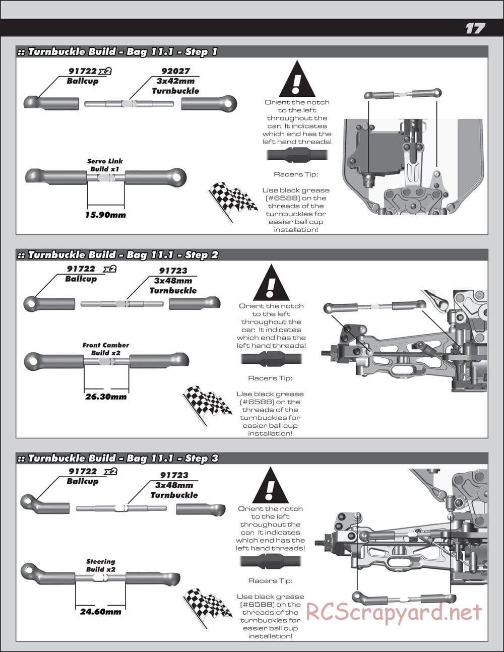 Team Associated - RC10 B64D Team - Manual - Page 17