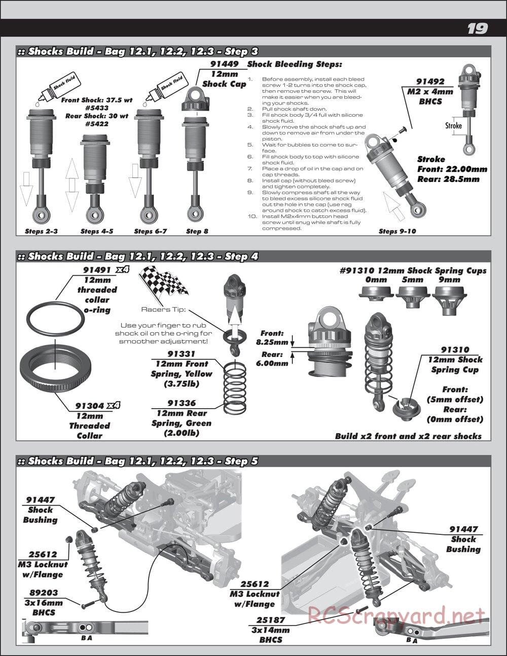 Team Associated - RC10 B64D Team - Manual - Page 19