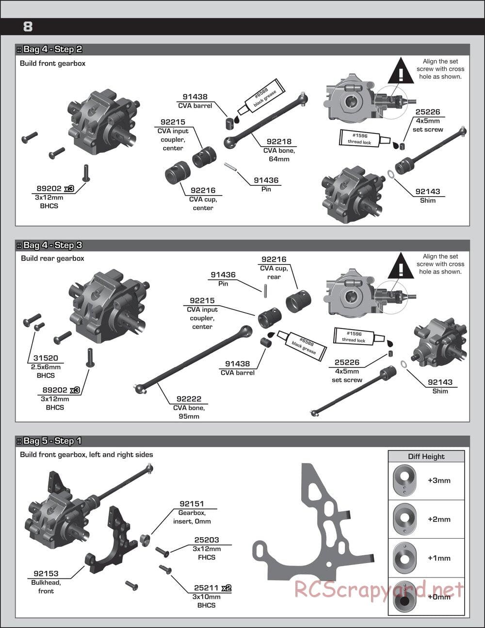 Team Associated - RC10 B74 Team - Manual - Page 8