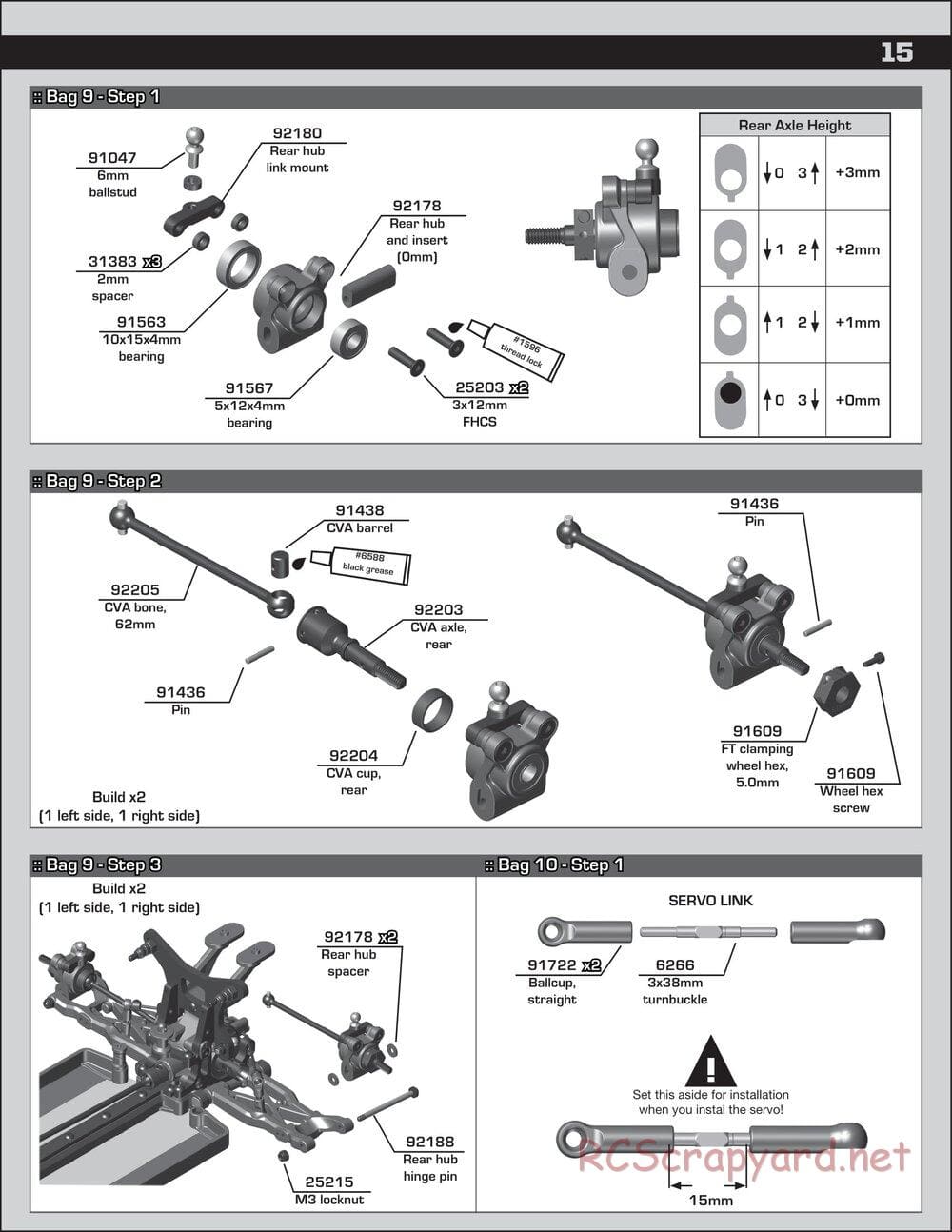 Team Associated - RC10 B74 Team - Manual - Page 15