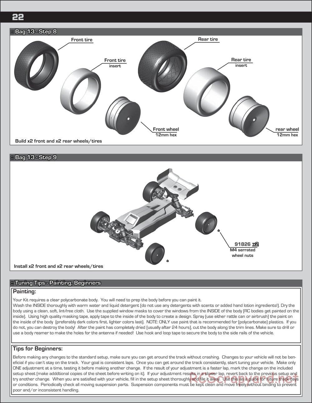 Team Associated - RC10 B74 Team - Manual - Page 22