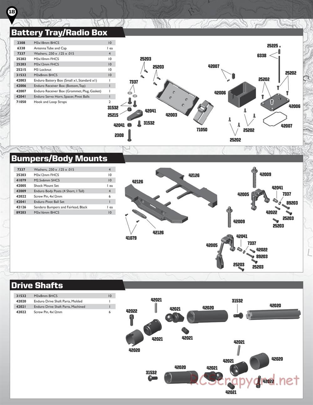 Team Associated - Enduro Trail Truck, Sendero - Manual - Page 18