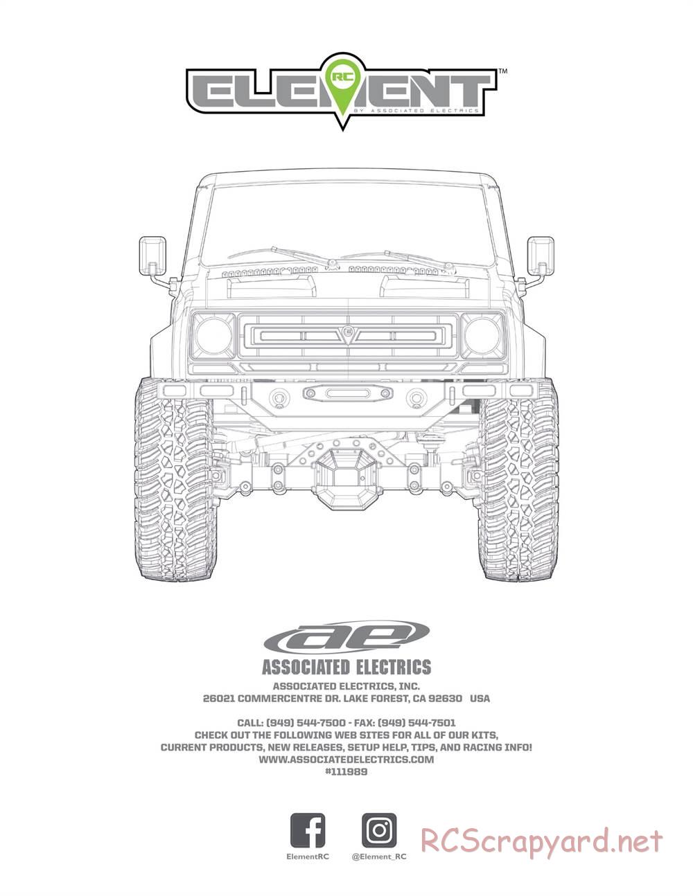 Team Associated - Enduro Trail Truck, Sendero - Manual - Page 26