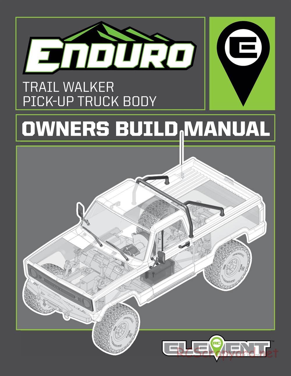 Team Associated - Enduro Trail Truck, Trailwalker - Manual - Page 1