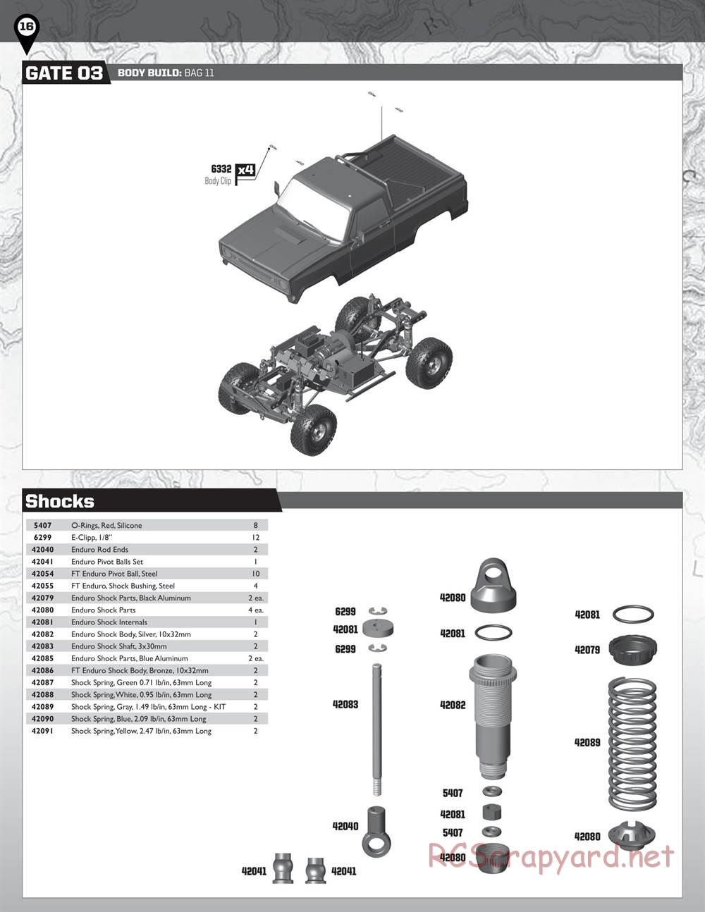 Team Associated - Enduro Trail Truck, Trailwalker - Manual - Page 16