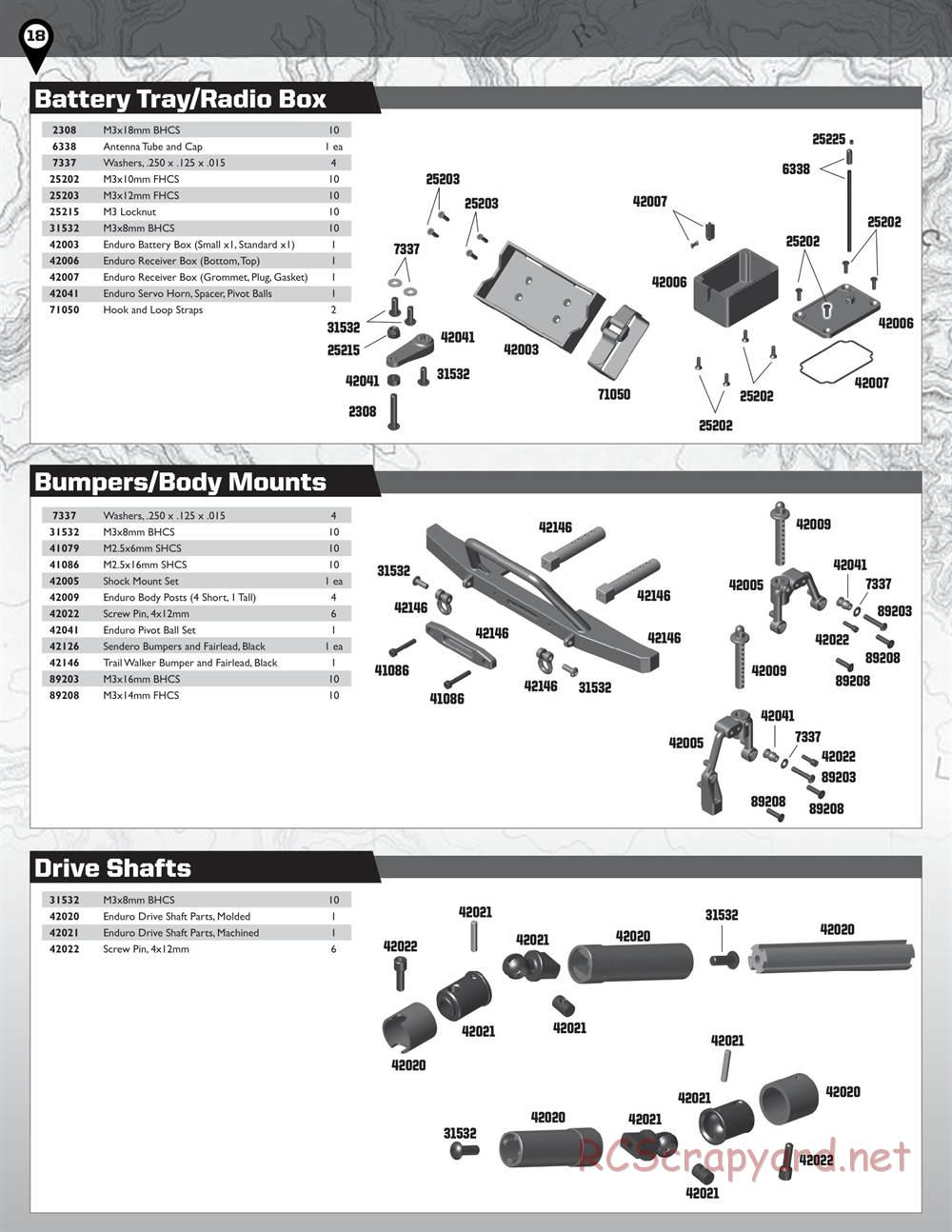 Team Associated - Enduro Trail Truck, Trailwalker - Manual - Page 18