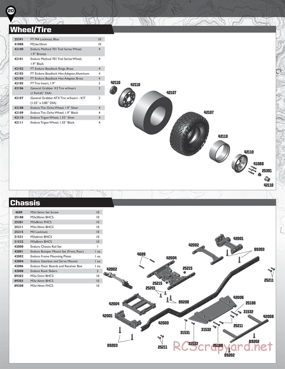 Team Associated - Enduro Trail Truck, Trailwalker - Manual - Page 20