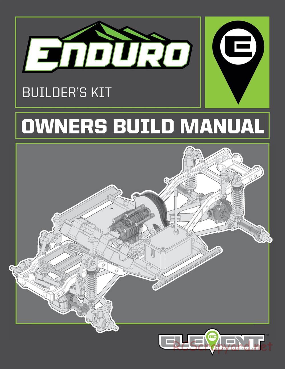 Team Associated - Enduro Trail Truck, Builder's Kit - Manual - Page 1