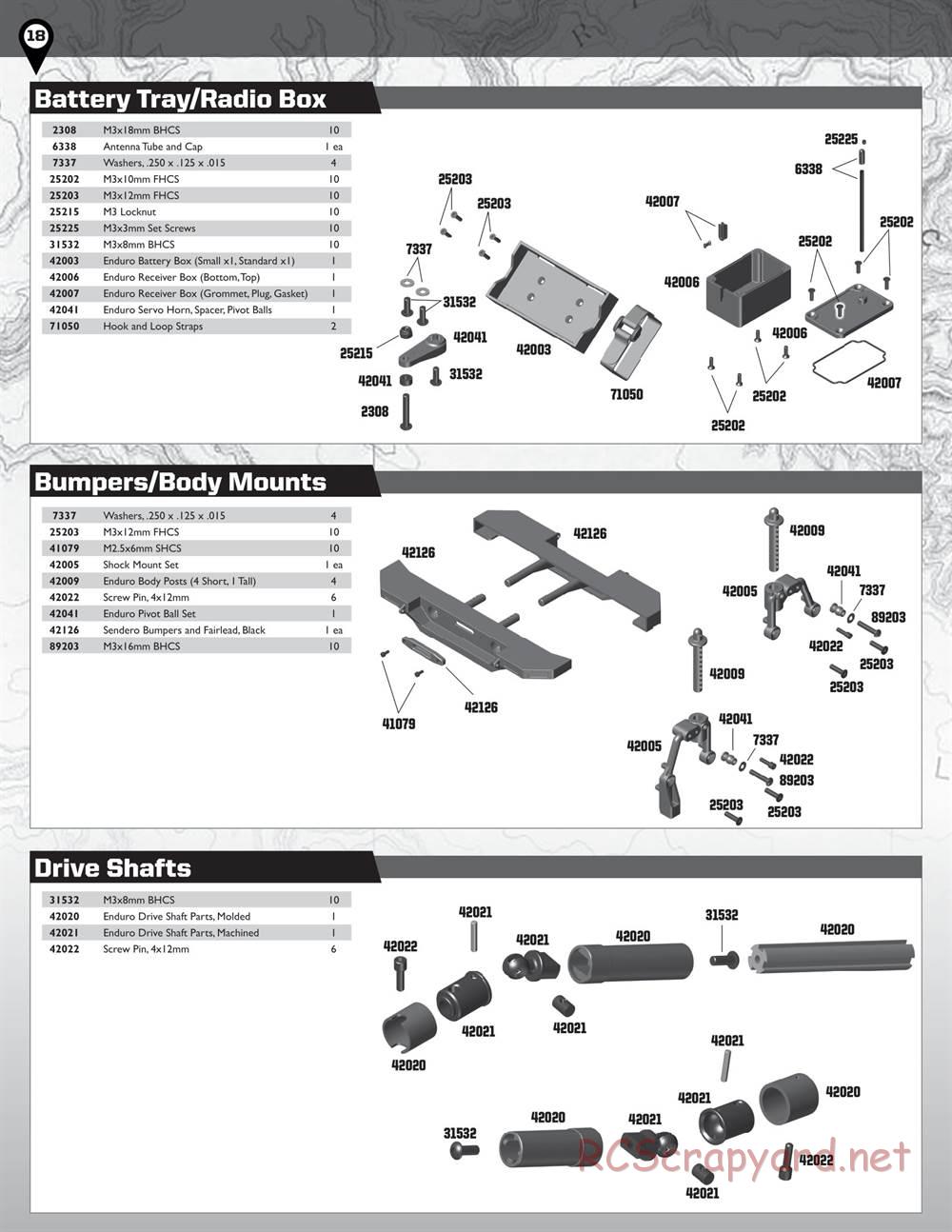 Team Associated - Enduro Trail Truck, Builder's Kit - Manual - Page 18
