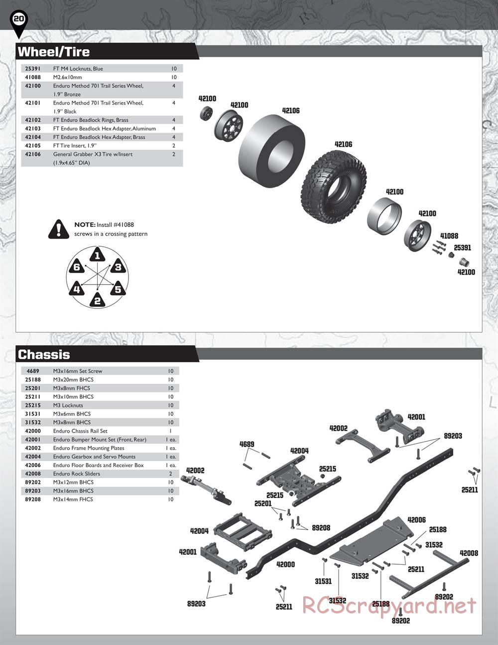 Team Associated - Enduro Trail Truck, Builder's Kit - Manual - Page 20