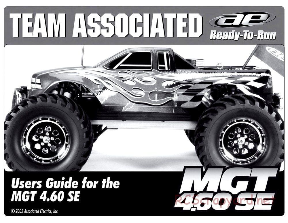 Team Associated - MGT 4.60 SE - Manual - Page 1