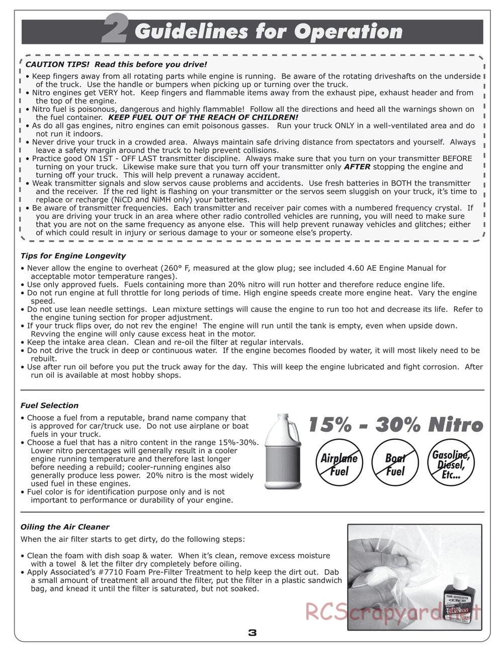 Team Associated - MGT 4.60 SE - Manual - Page 3