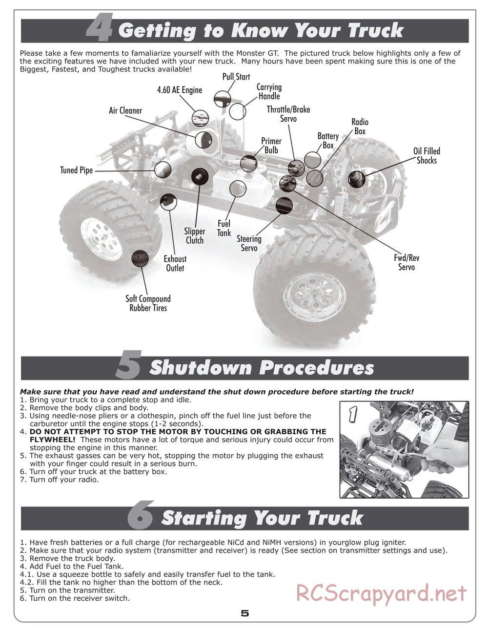 Team Associated - MGT 4.60 SE - Manual - Page 5