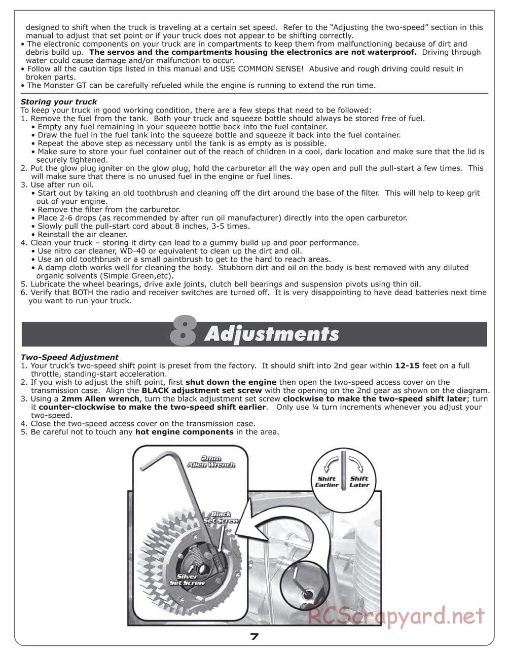 Team Associated - MGT 4.60 SE - Manual - Page 7