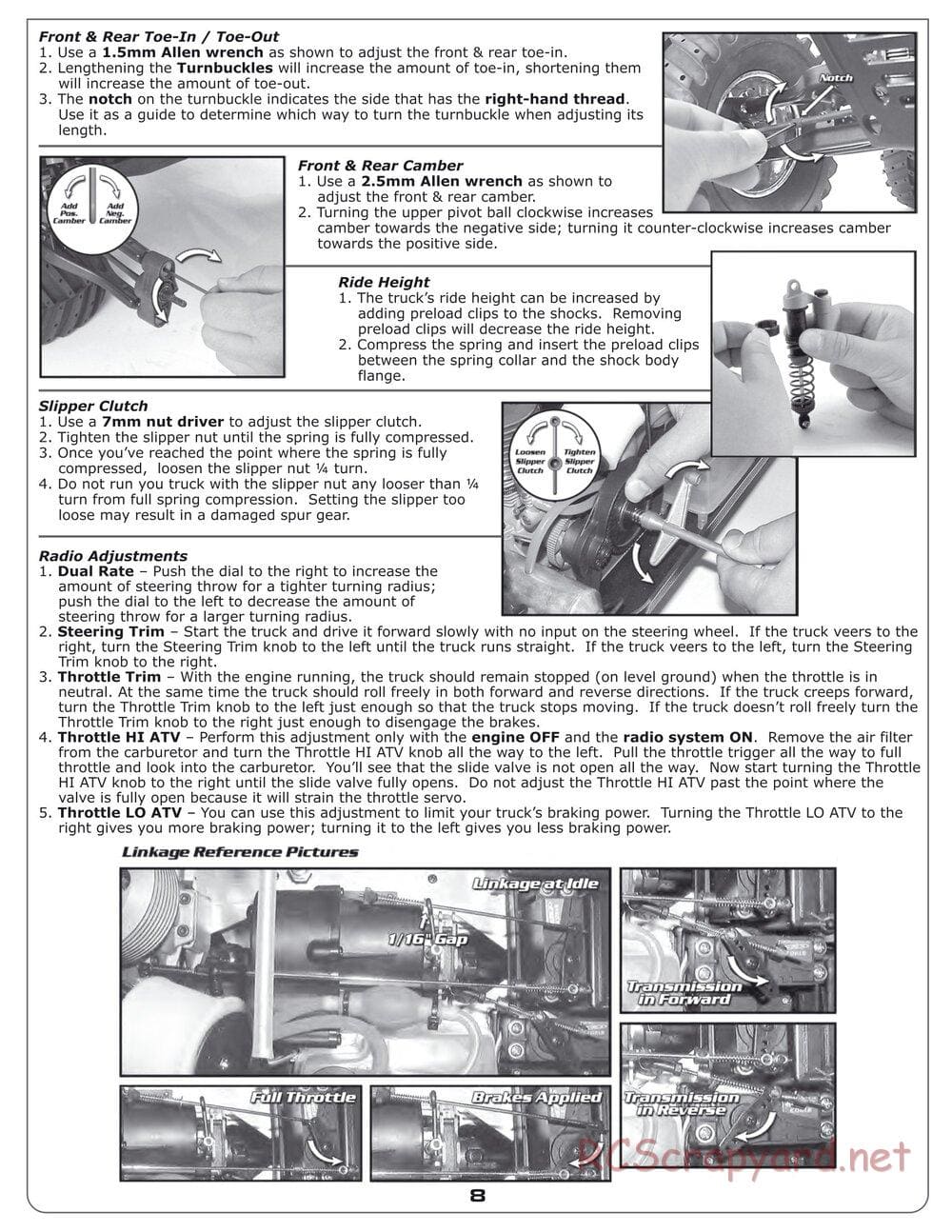 Team Associated - MGT 4.60 SE - Manual - Page 8