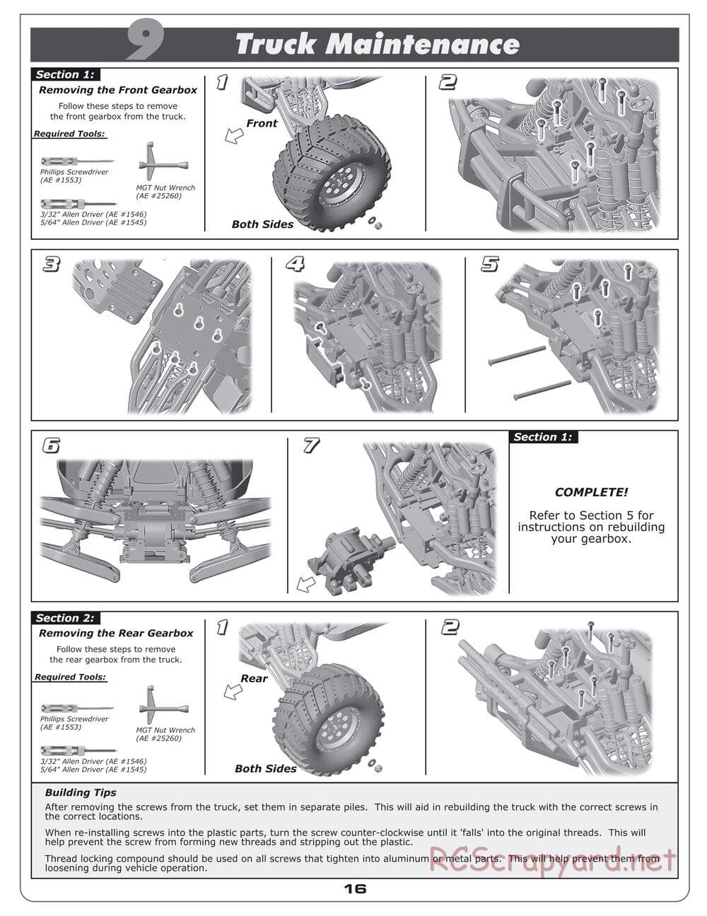 Team Associated - MGT 4.60 SE - Manual - Page 15