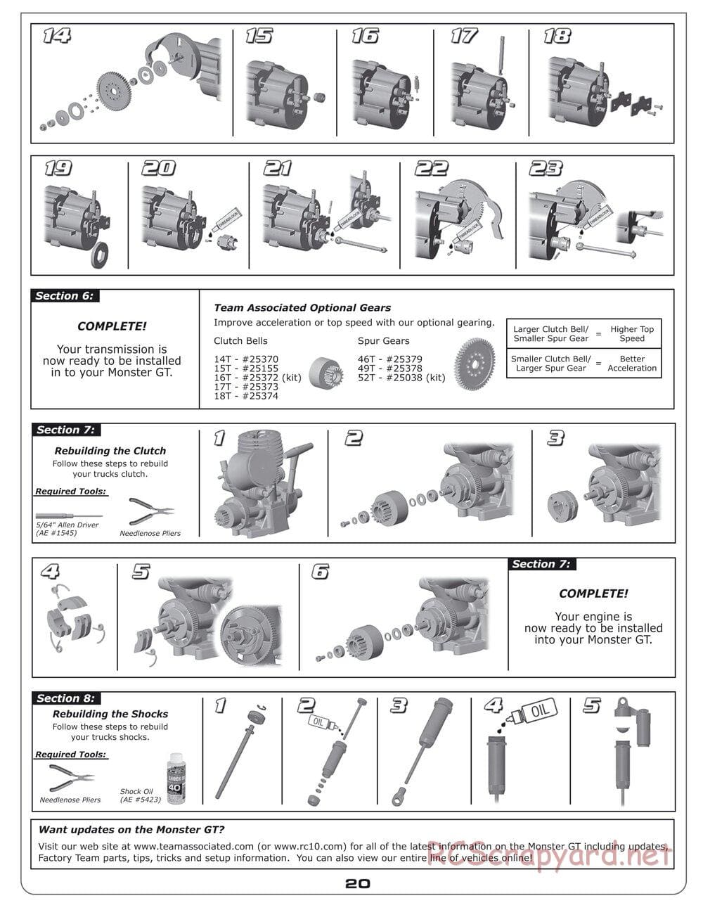 Team Associated - MGT 4.60 SE - Manual - Page 19