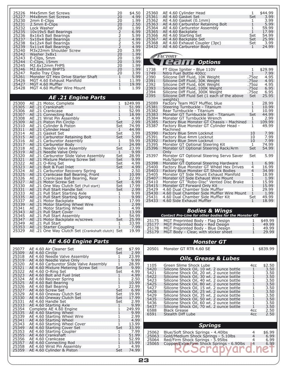 Team Associated - MGT 4.60 SE - Manual - Page 22