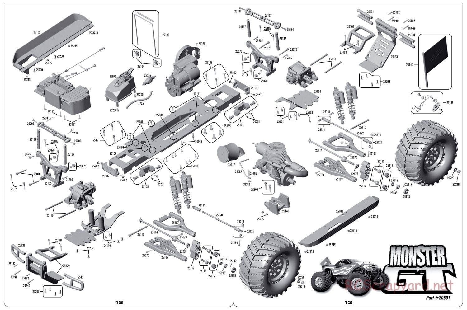 Team Associated - MGT 4.60 SE - Exploded View