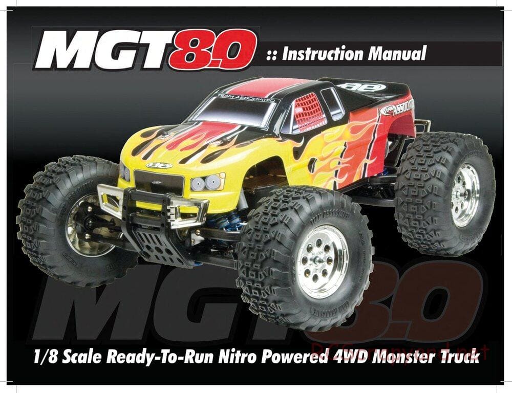 Team Associated - MGT 8.0 - Manual - Page 1