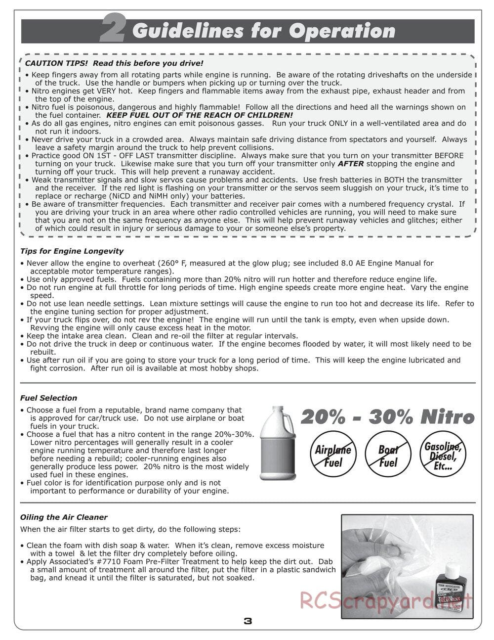 Team Associated - MGT 8.0 - Manual - Page 3