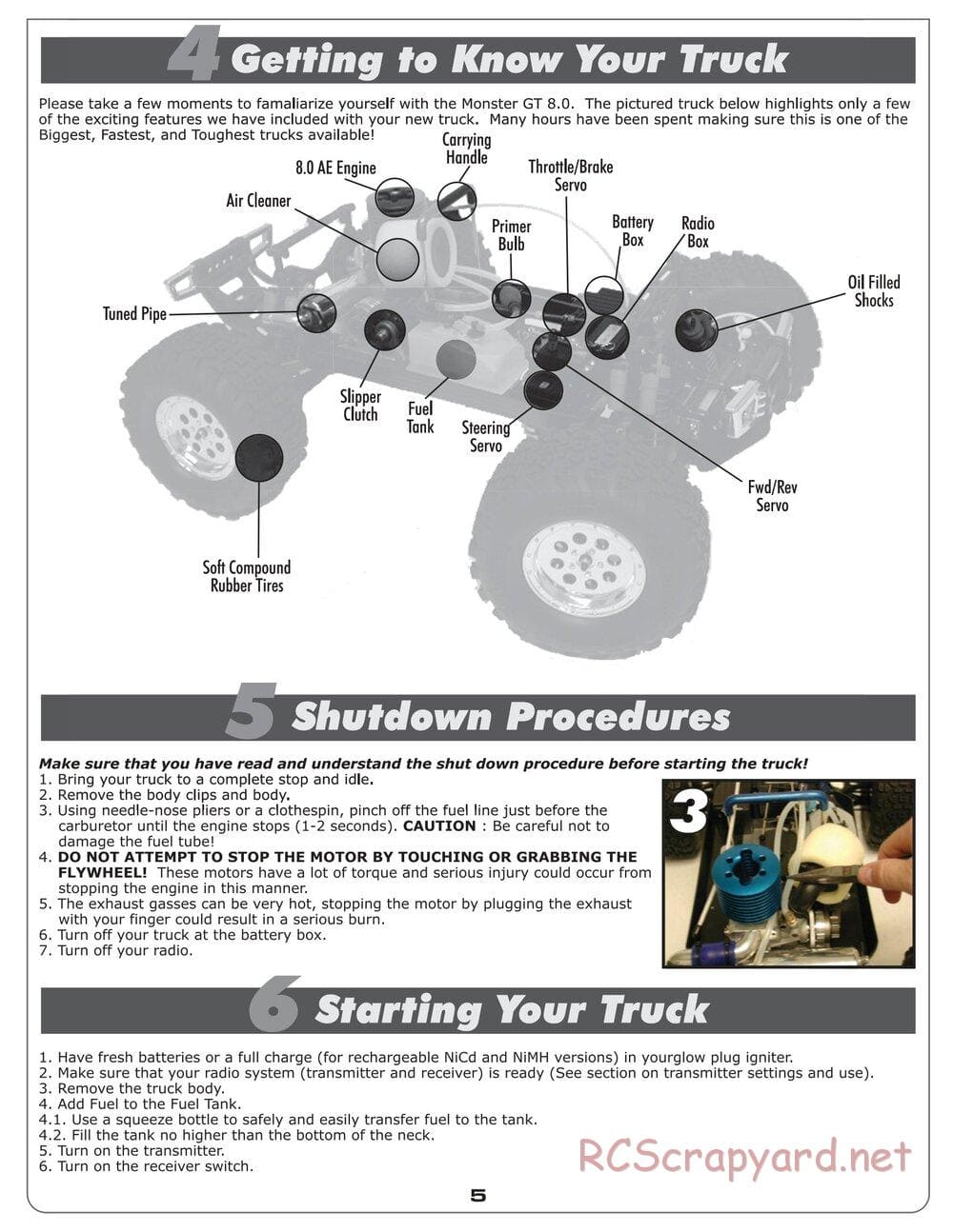 Team Associated - MGT 8.0 - Manual - Page 5