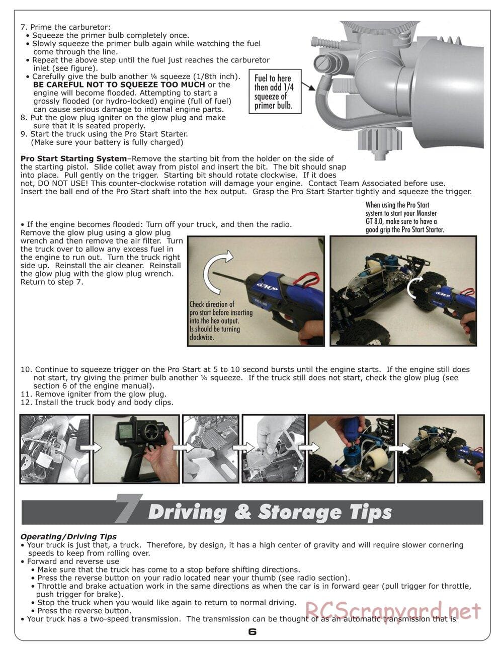 Team Associated - MGT 8.0 - Manual - Page 6