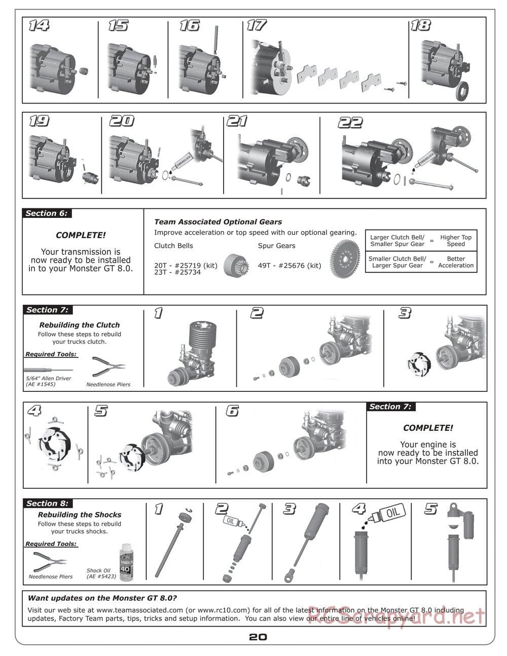 Team Associated - MGT 8.0 - Manual - Page 19