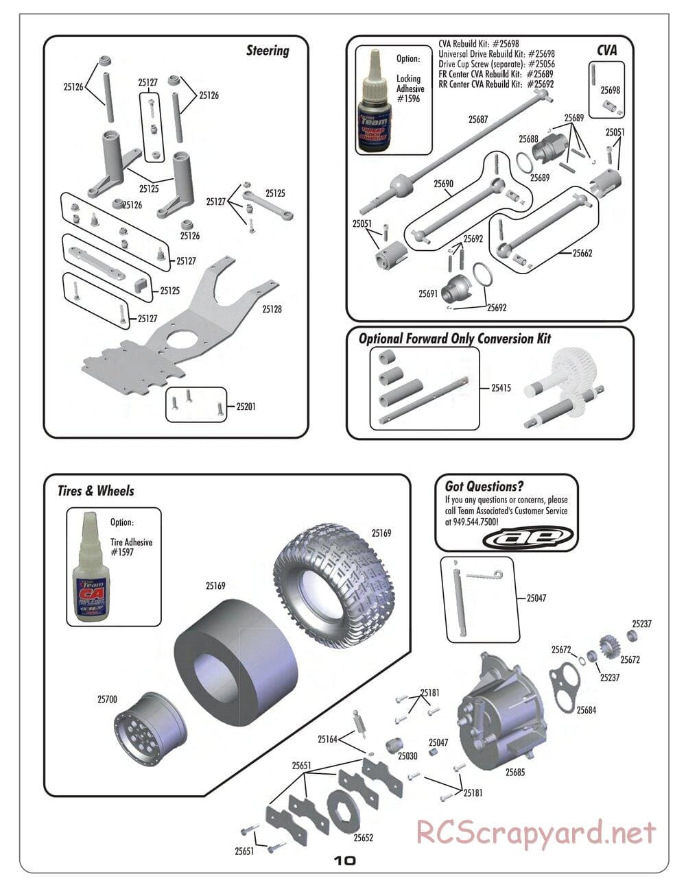 Team Associated - MGT 8.0 - Exploded View 4