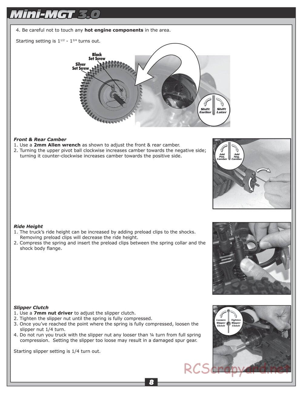 Team Associated - Mini MGT 3.0 - Manual - Page 8