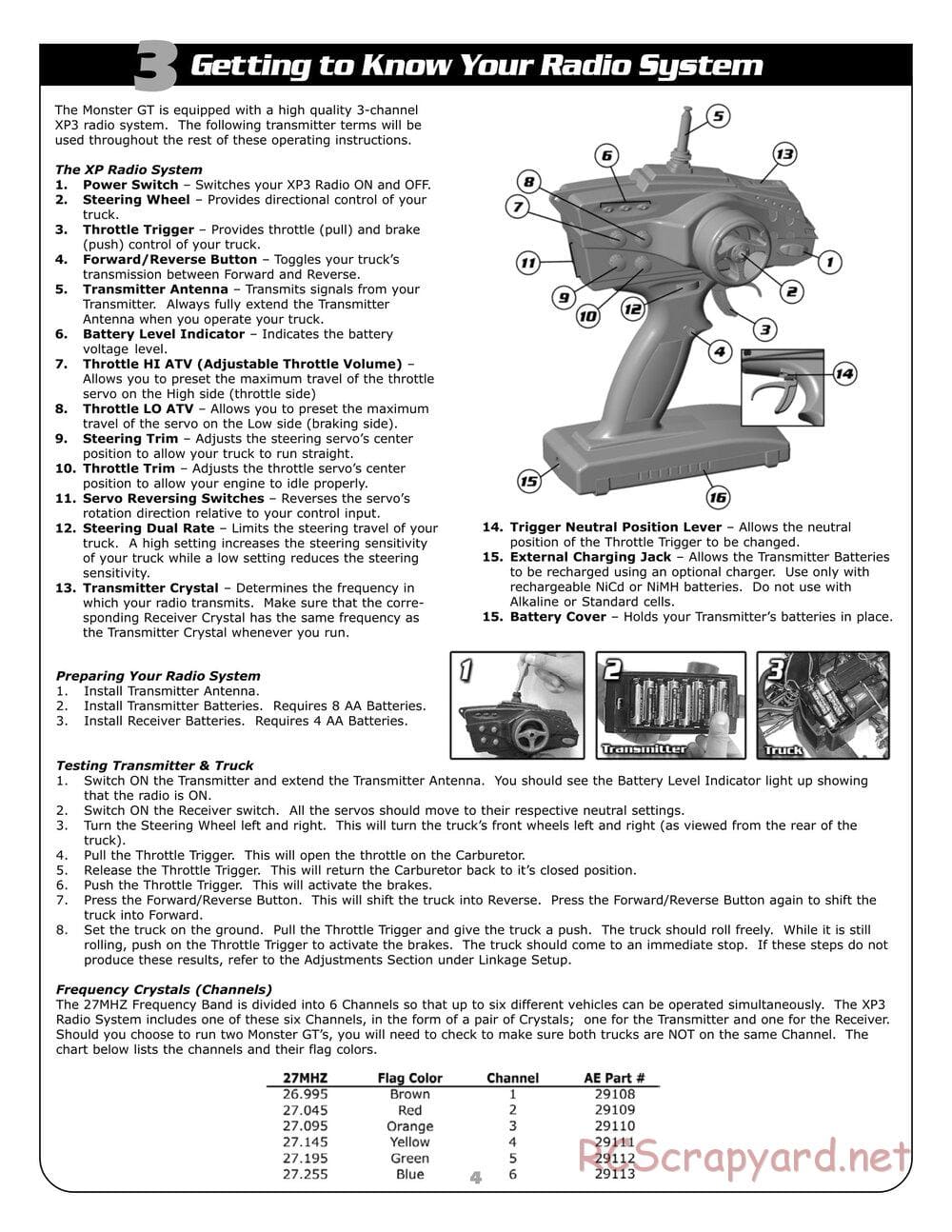 Team Associated - Monster GT - Manual - Page 4